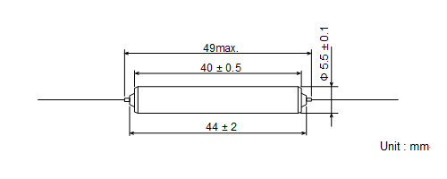 Shape and dimensions of YM-101