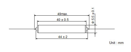 Shape and dimensions of YM-121