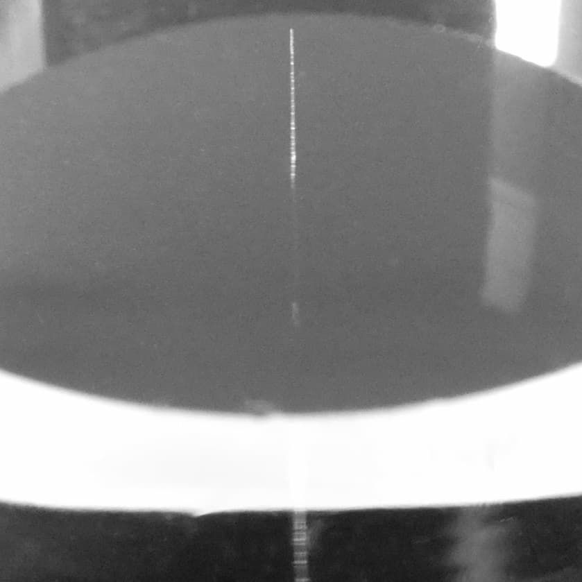 Quartz part with a 50 μm ultra-fine hole made by SSG